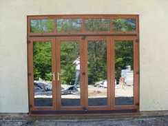 Bi-folding doors, 4 section.